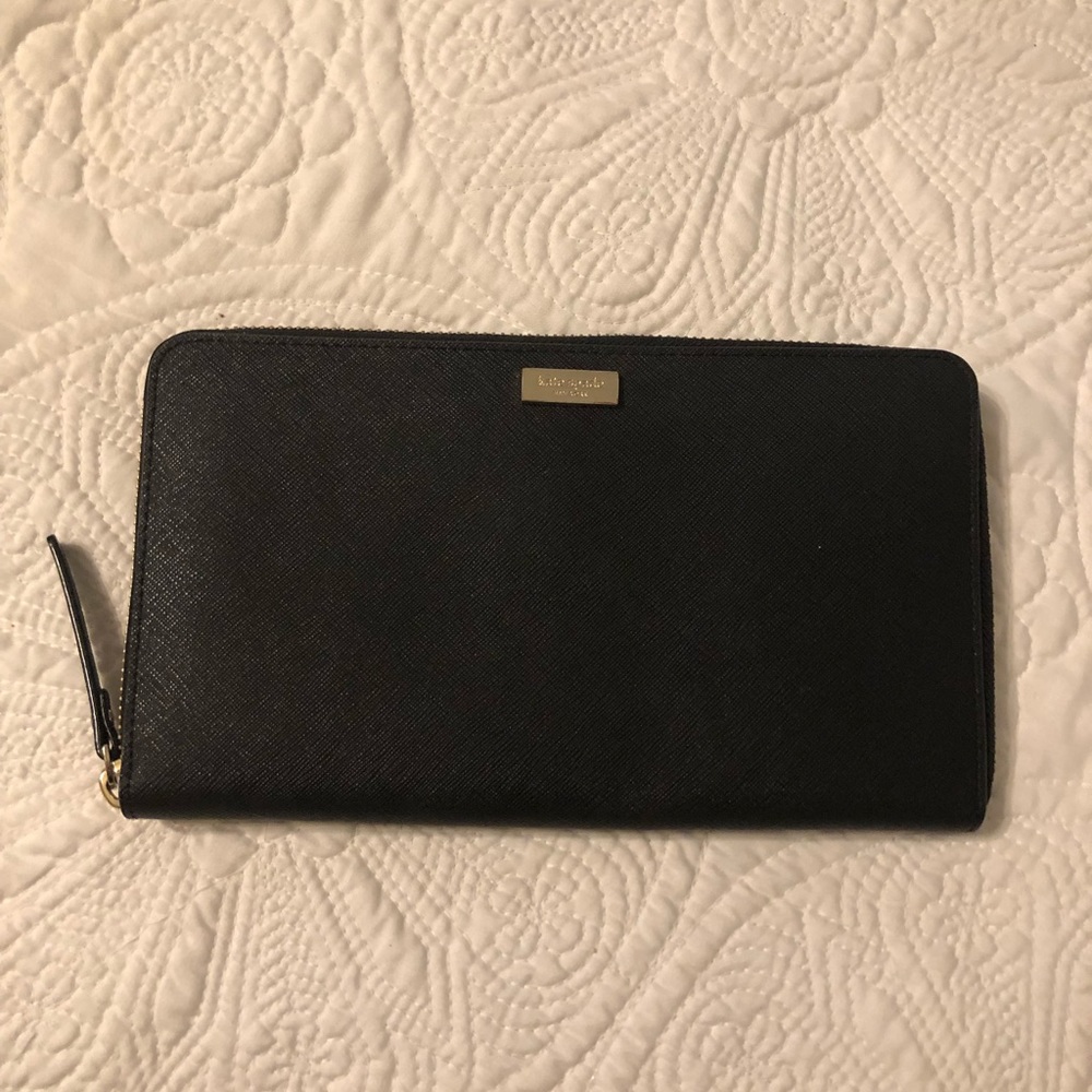 Kate Spade large black wallet